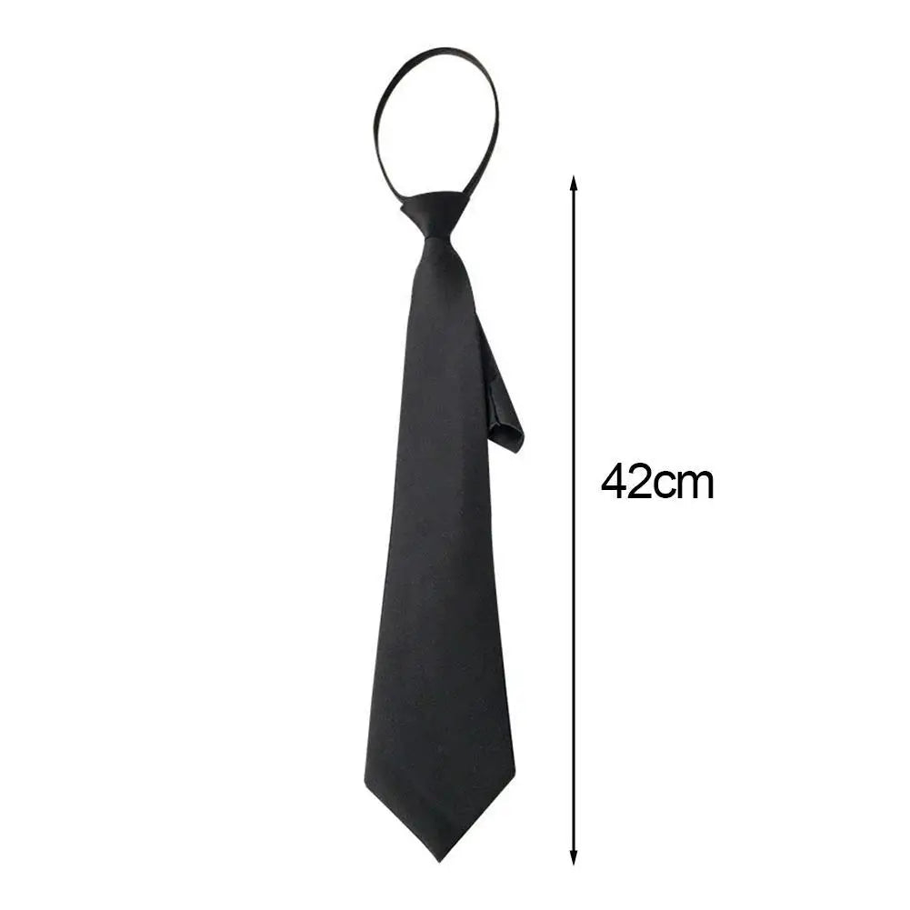 A sleek narrow tie designed to add a polished touch to casual, school, office, and special-event outfits.