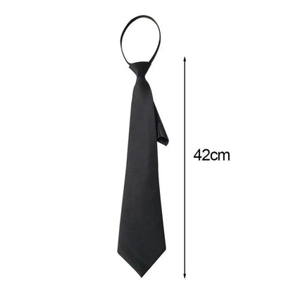 A sleek narrow tie designed to add a polished touch to casual, school, office, and special-event outfits.