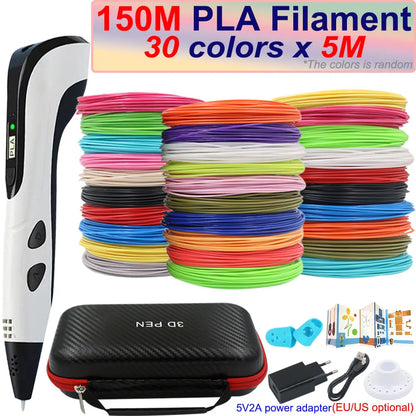 3D Printing Pen for Kids with LCD Screen & 200M PLA Filament