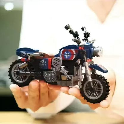 Anime Motorcycle Building Blocks – DIY Model Display Toy