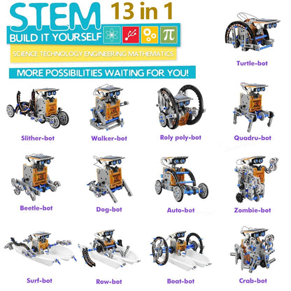 12-in-1 STEM Robot Building Kit – DIY Robotics & Engineering Set
