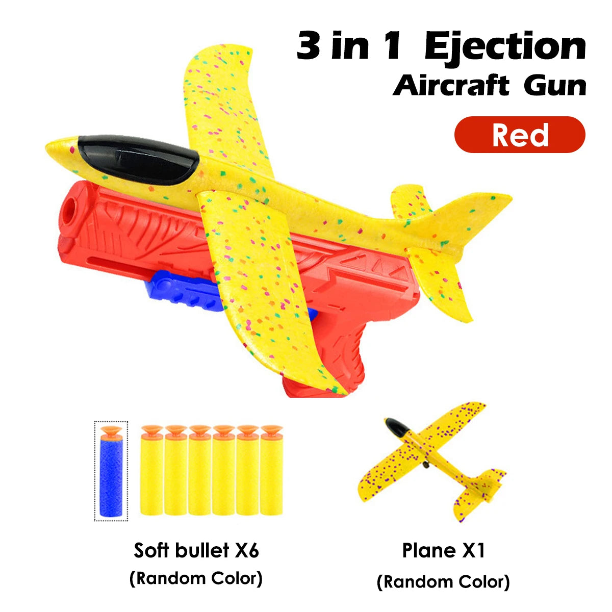 Foam Aircraft Launcher Toy Kids Catapult Glider Plane