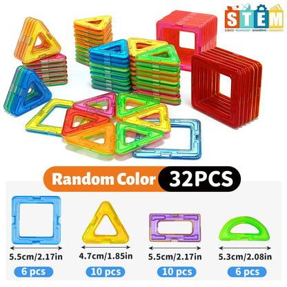 Magnetic Building Blocks STEM Educational Construction Toys