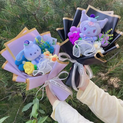 Cartoon Plush Flower Bouquet Graduation & Valentine's Gift