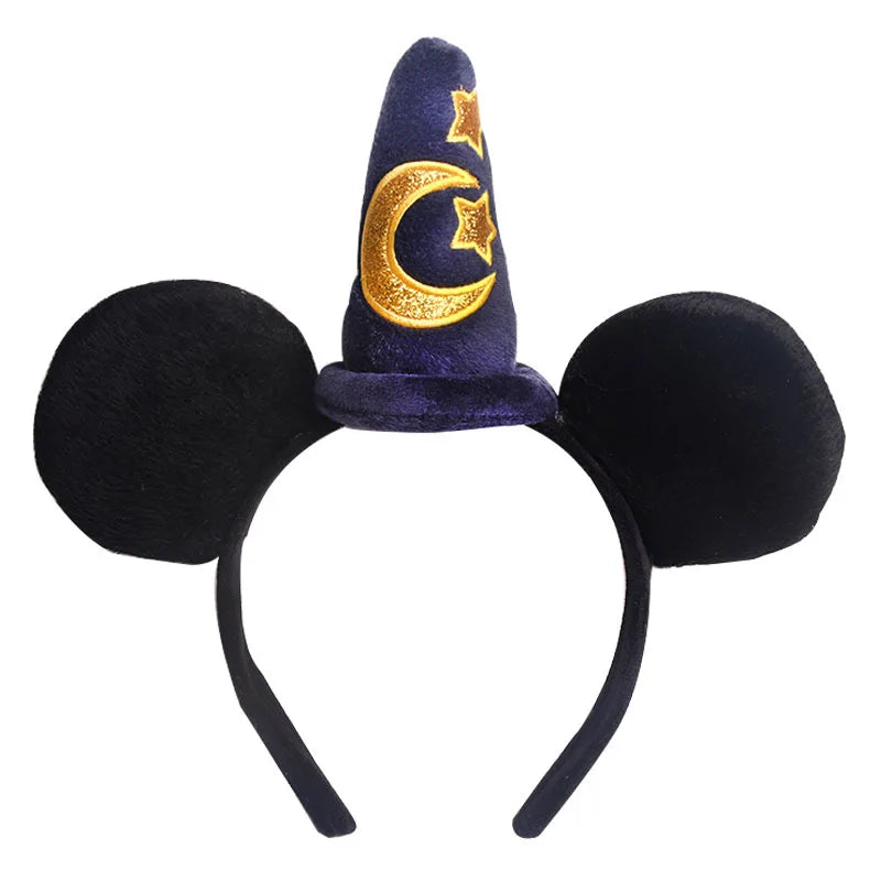 Mouse Ears Headband with Sequin Bow for Parties & Cosplay