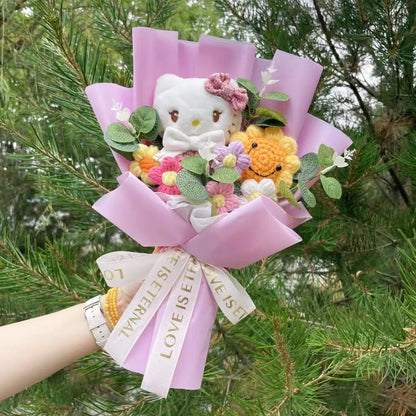 Cartoon Plush Flower Bouquet Graduation & Valentine's Gift
