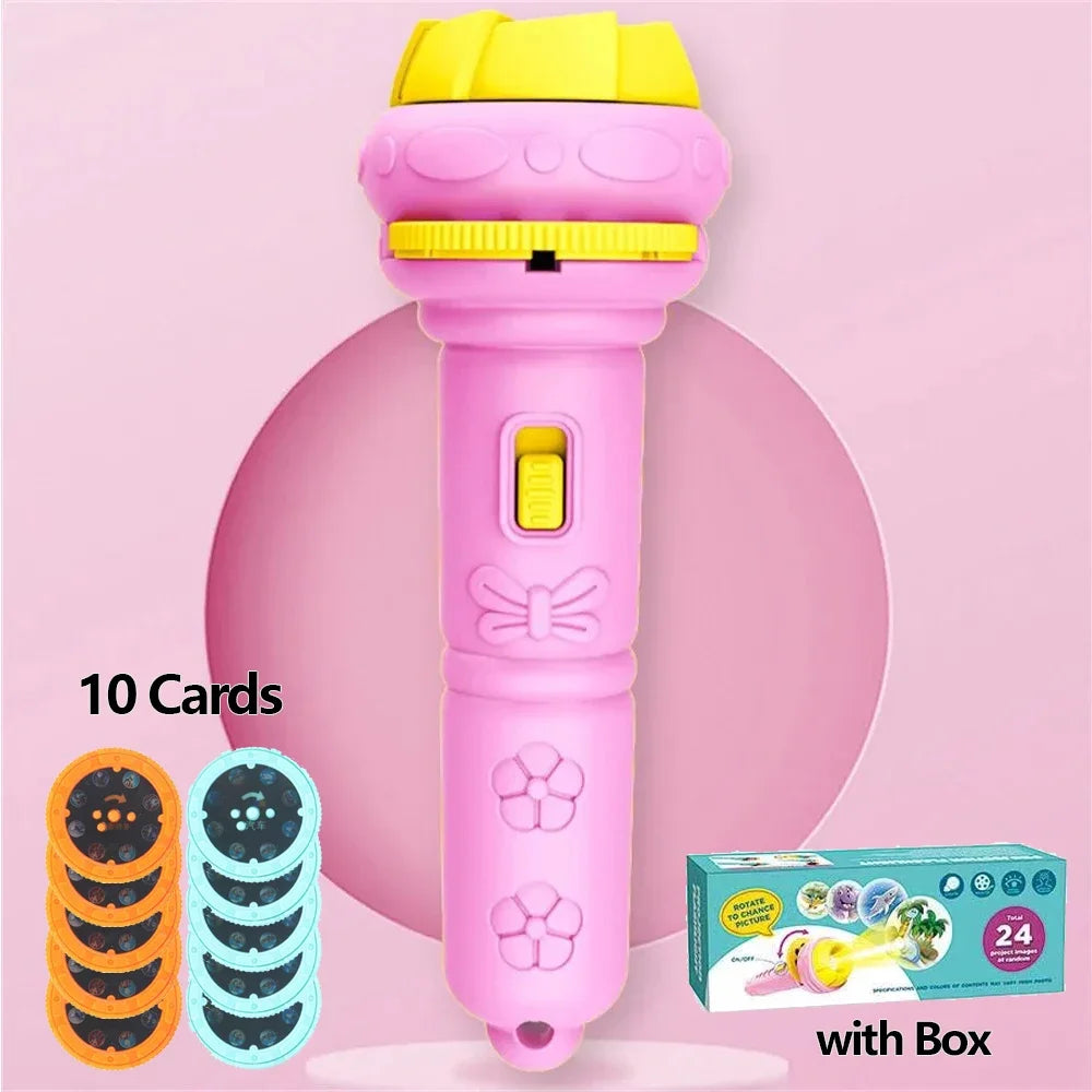 Kids Projection Flashlight Toy with 80 Cartoon Images
