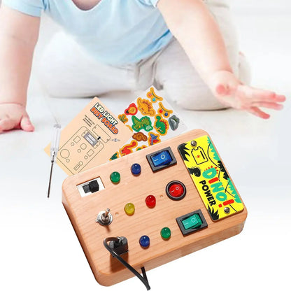 LED Busy Board, Light Switch Sensory Toy for Kids