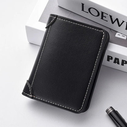 Men's Credit Card Wallet Ultra Thin PU Leather Mini Wallet