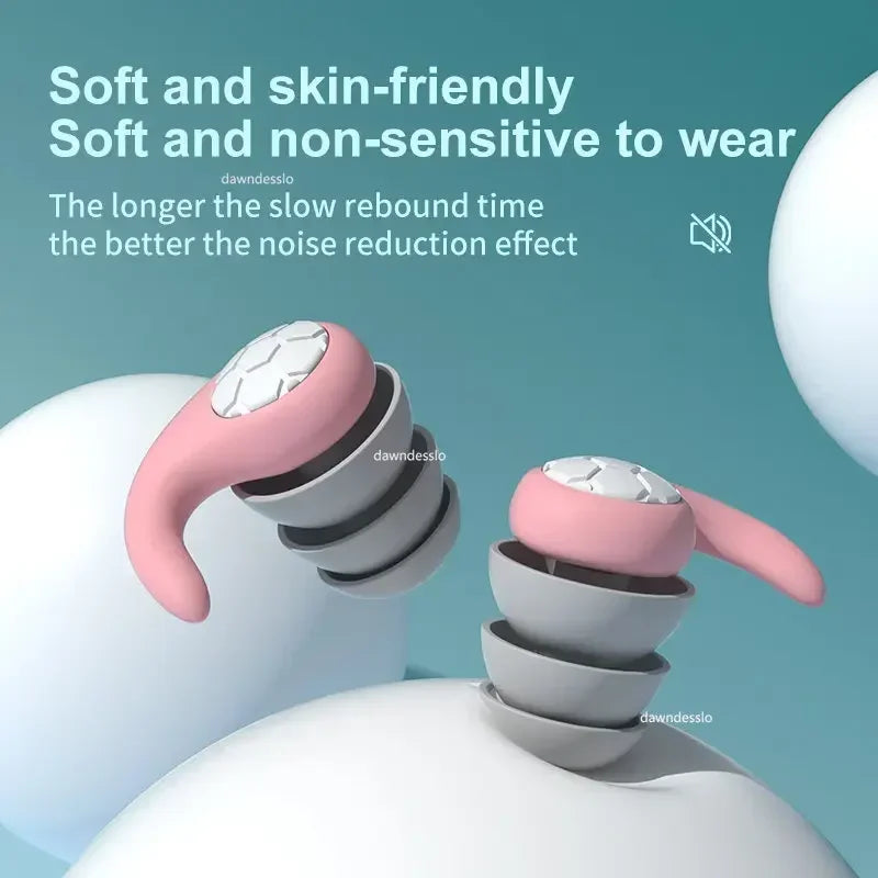 Noise Cancelling Earplugs – Silicone Sleep & Swimming Earplugs