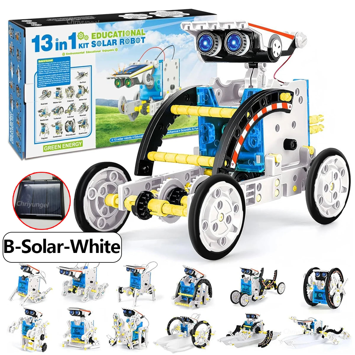 12-in-1 STEM Robot Building Kit – DIY Robotics & Engineering Set