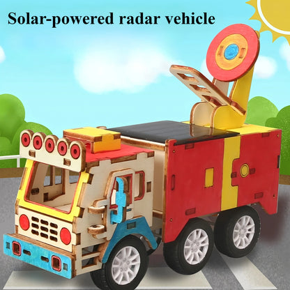 Solar Car STEM Kit – DIY Wooden Educational Model