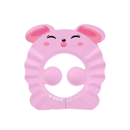 Baby Shower Cap Adjustable Hair Wash Hat for Kids Bath Time