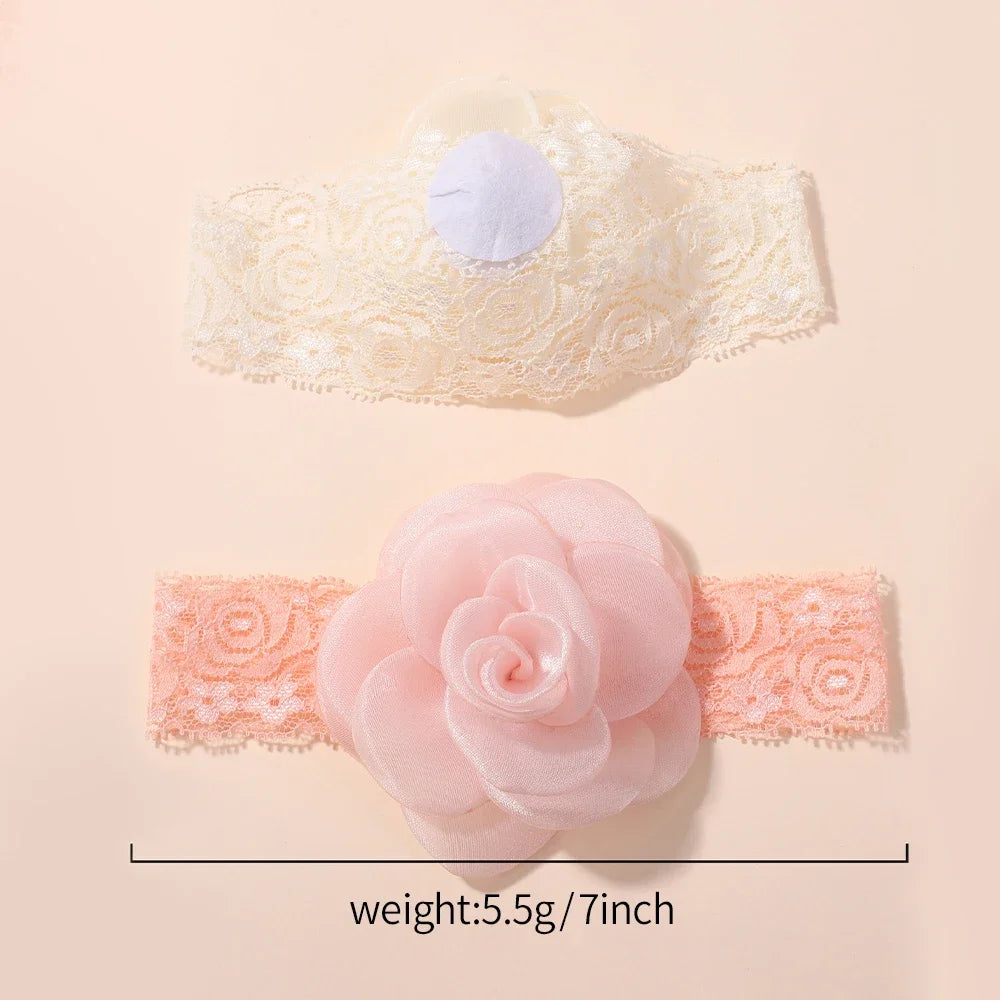 Baby Flower Headband Soft Nylon Newborn Hairband