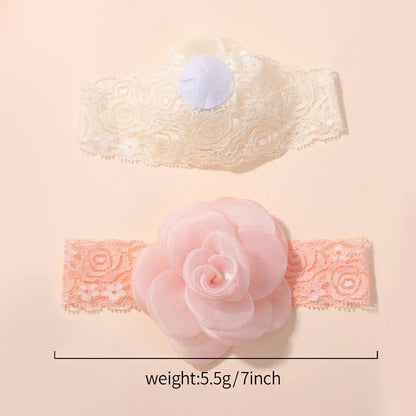Baby Flower Headband Soft Nylon Newborn Hairband