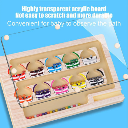 A hands-on activity board designed for learning, focus, and fine motor practice.
