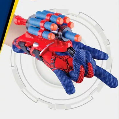 Spider Web Shooter Toy Glove Set with Foam Web Launcher