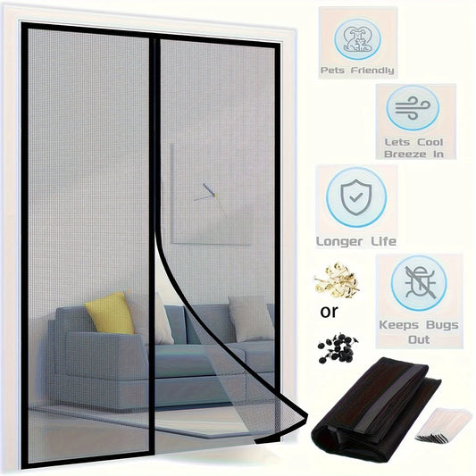 Magnetic Screen Door – Automatic Mosquito Mesh Curtain