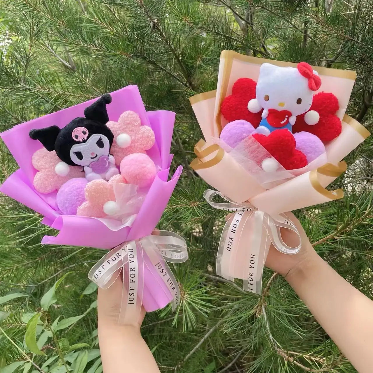 Cartoon Plush Flower Bouquet Graduation & Valentine's Gift