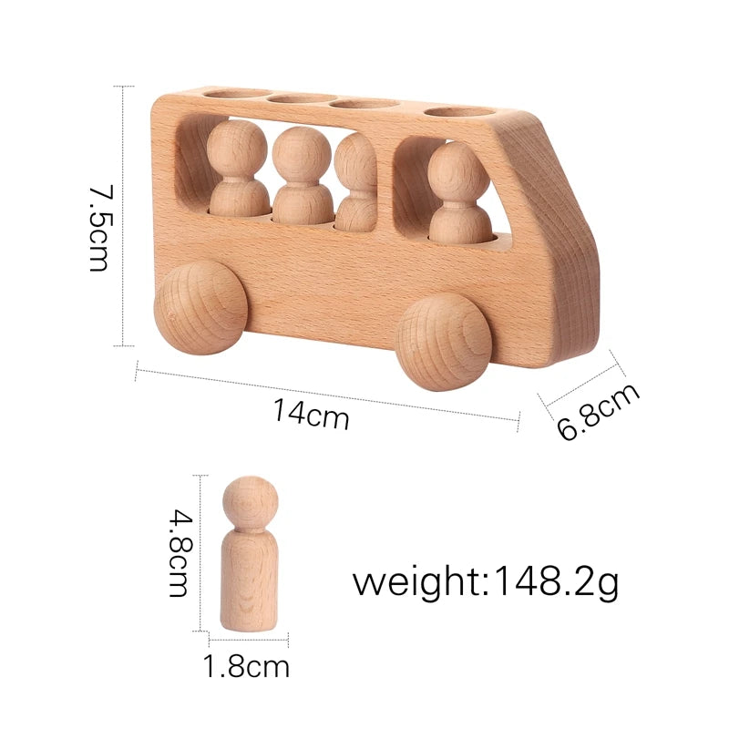 Wooden Montessori Train Toy for Kids