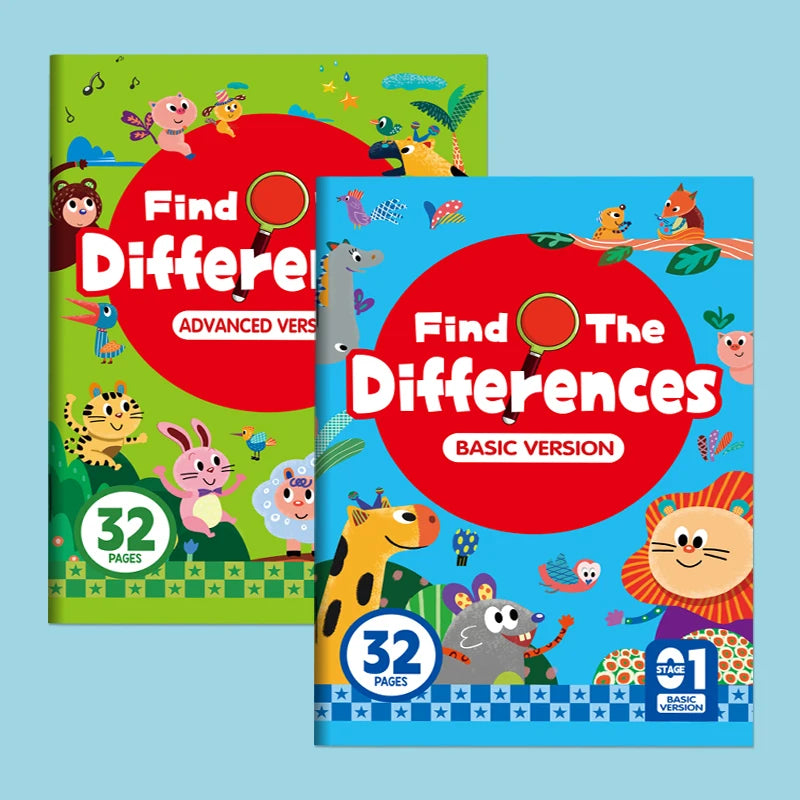 Hidden Differences Activity Book with Observation Games