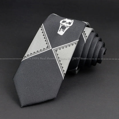  Anime JoJo Tie Kira Yoshikage Halloween Cosplay Costume Accessories KILLER QUEEN Skull Party Cosplay  Accessories Fake Collar