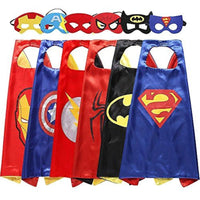 Superhero Masquerade Mask Cape & Eye Mask Cosplay Set