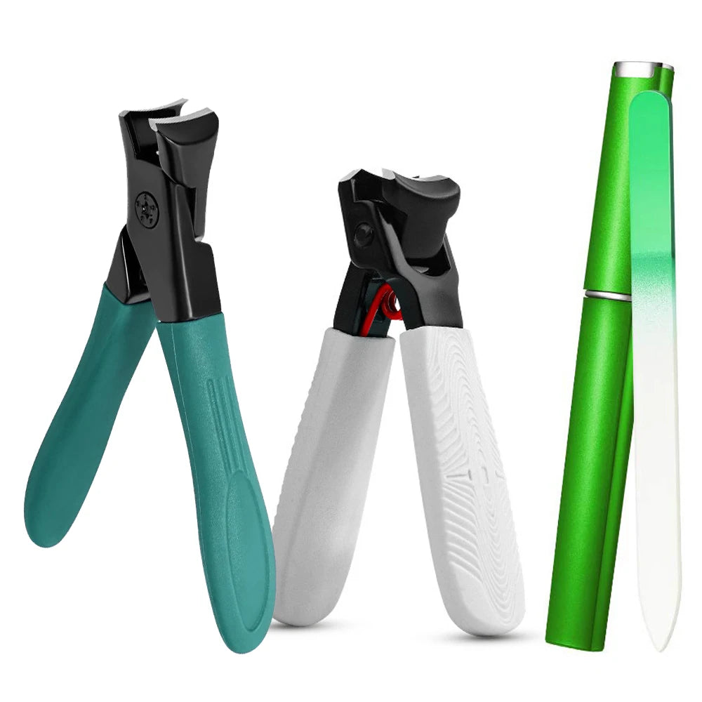 Anti Splash Nail Clippers for Thick Nails Stainless Steel