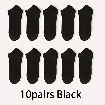 Ankle Socks 5 Pack Breathable Low Cut Unisex Socks