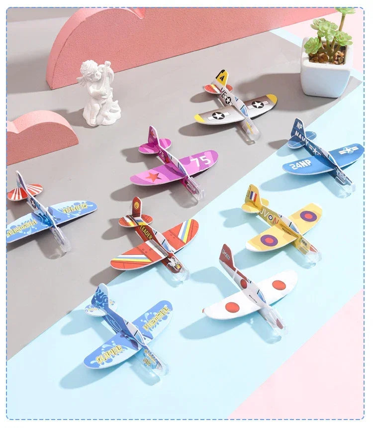 Foam Glider Airplane Toys DIY Party Favor Pack 20-100PCS