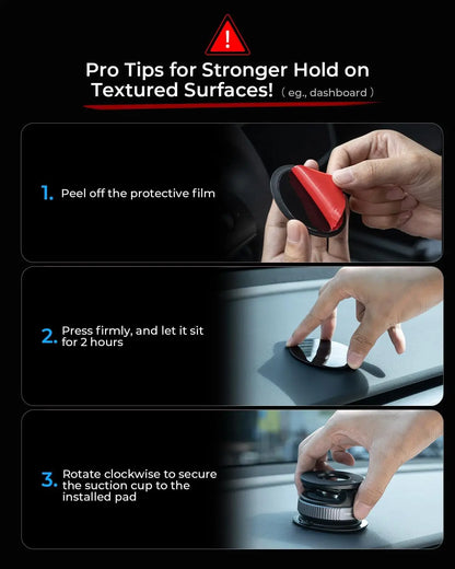 Magnetic Car Phone Holder 360° Foldable Vacuum Mount