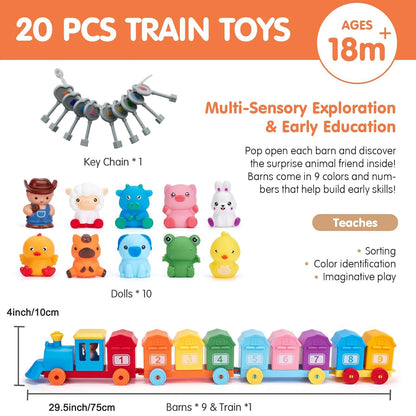 Montessori Counting Toy – Sorting Train & Surprise Gift Set