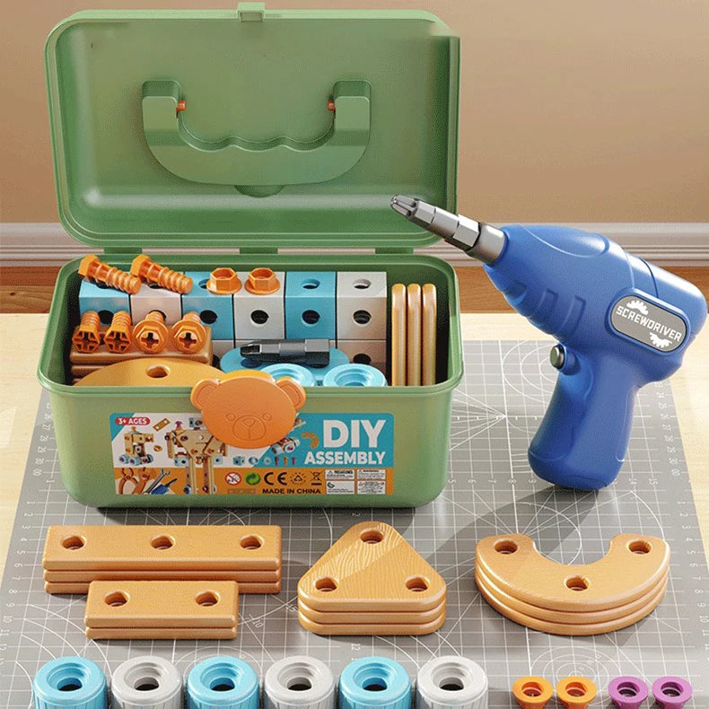 Nut and Bolt Puzzle Toy DIY Screw Assembly Educational Tool Set
