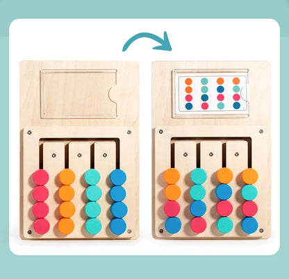 Montessori Wooden Shape Matching Board Learning Puzzle