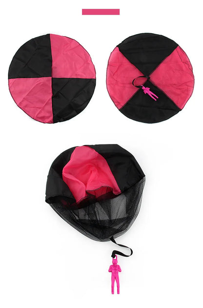 Toy Parachute with Mini Soldier Outdoor Throwing Game