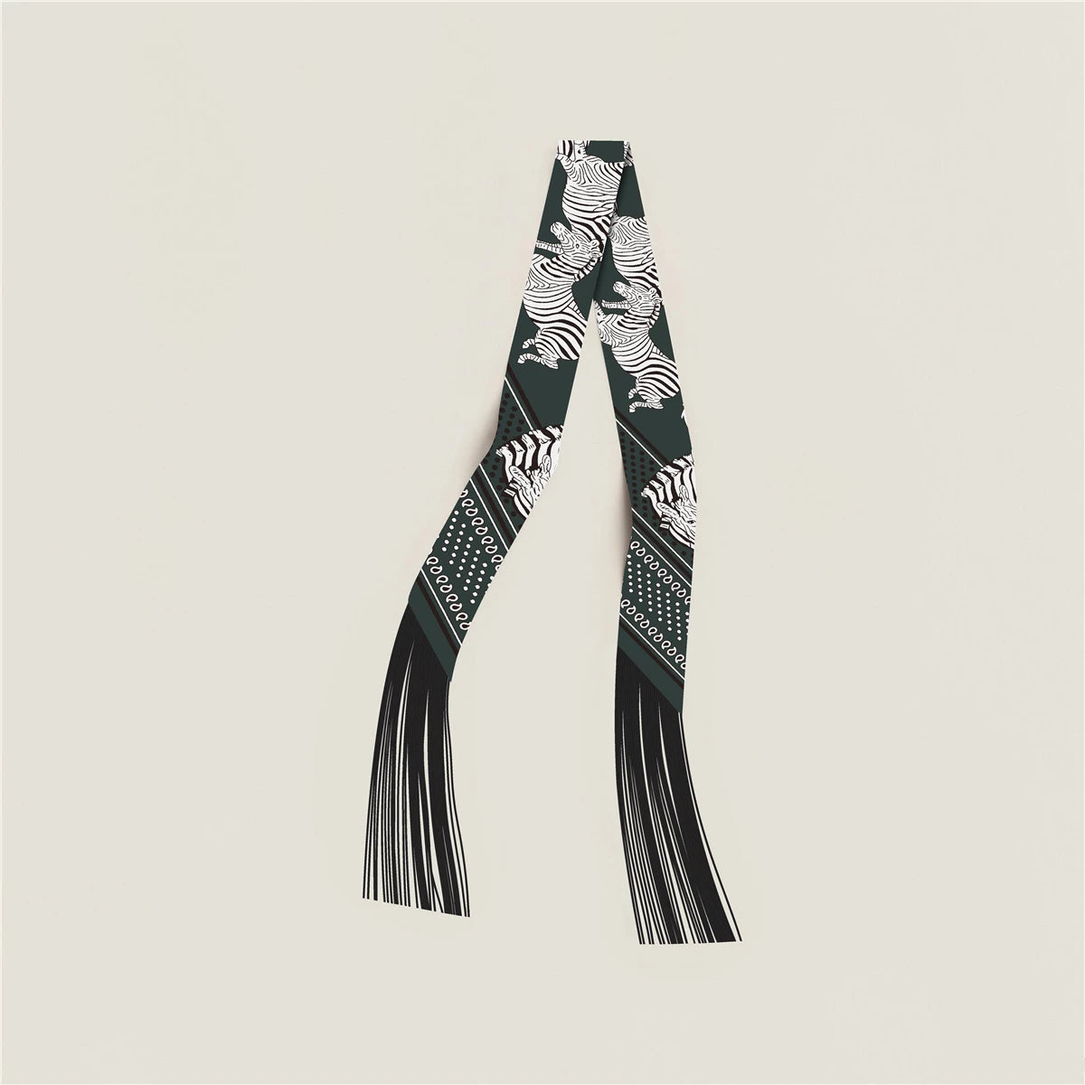 Tassel Scarf Fashion Design Women Scarf Brand Silk Scarf Hair Headband Foulard Skinny Bag Scarves Neckerchief Handbag Decoration