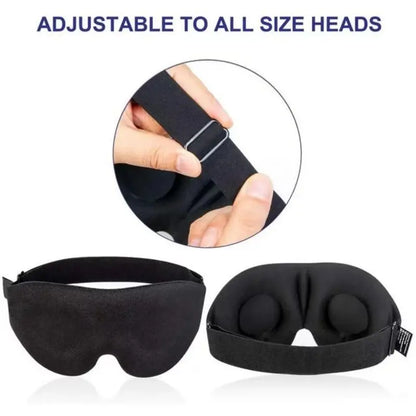 3D Sleep Mask – Adjustable Light Blocking Eye Mask