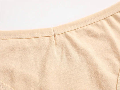 Women's Cotton Thong Panties 4PCS Seamless Low Rise Set