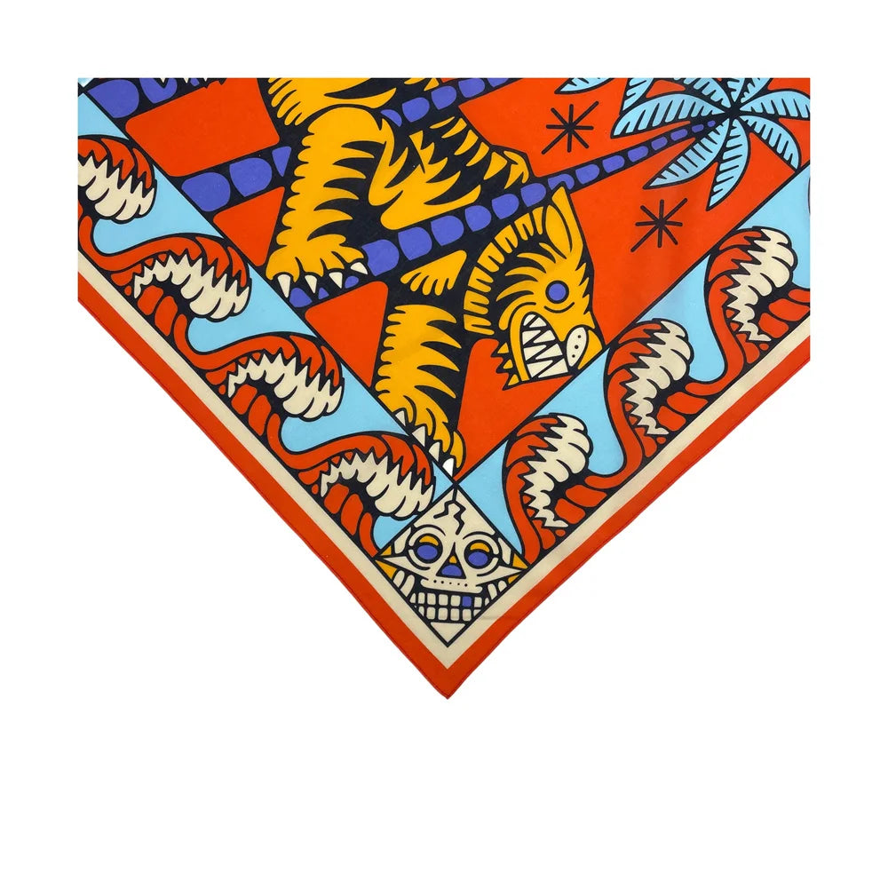 Cotton Bandana Scarf Skull Paisley Hip Hop Headband