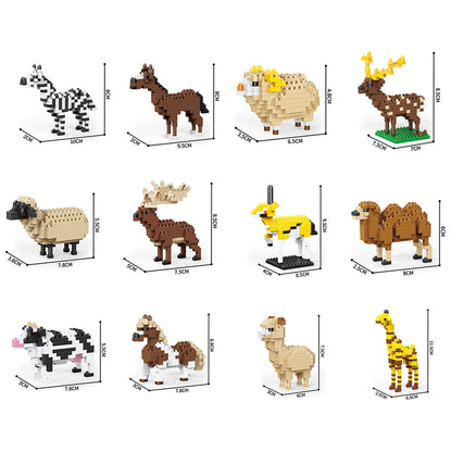 Dachshund Dog Building Blocks Mini Lifelike Model Construction Toy