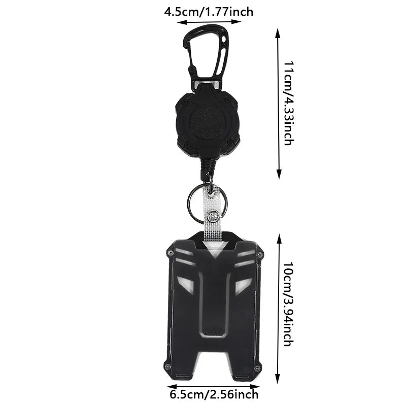 Retractable Badge Holder with ID Card Holder Case Clip