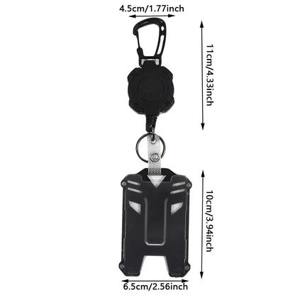 Retractable Badge Holder with ID Card Holder Case Clip