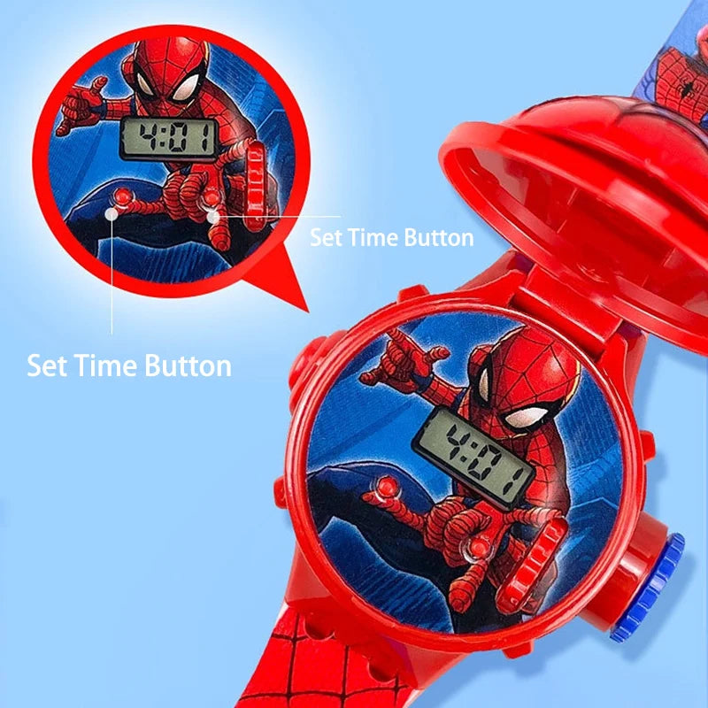 Marvel Projection Kids Watch Spider-Man Digital LED Watch