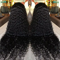 Brazilian Deep Wave Wig 13x6 HD Lace Glue less Human Hair