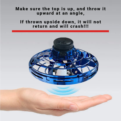 LED Flying UFO Spinner Toy Mini Hover Ball Gyro Aircraft