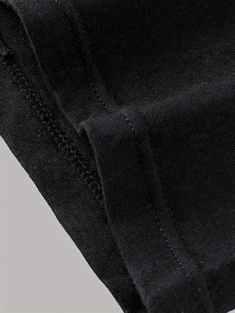 Men's Boxer Shorts 10PCS Breathable Stretch Black Underwear