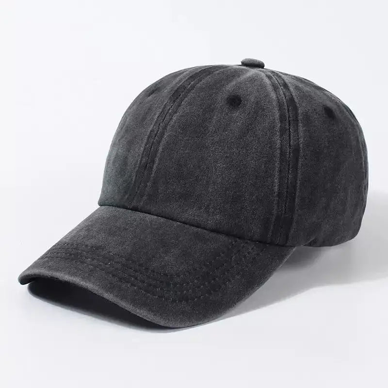 Washed Cotton Baseball Cap Adjustable Unisex Dad Hat