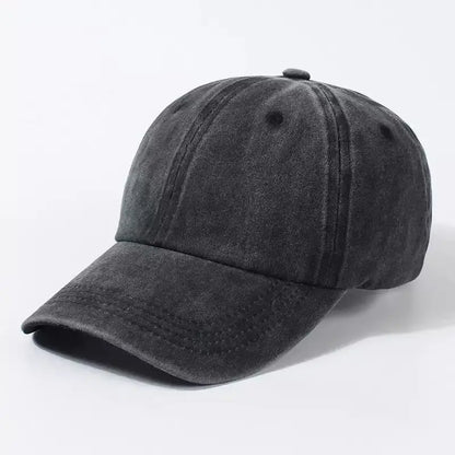 Washed Cotton Baseball Cap Adjustable Unisex Dad Hat