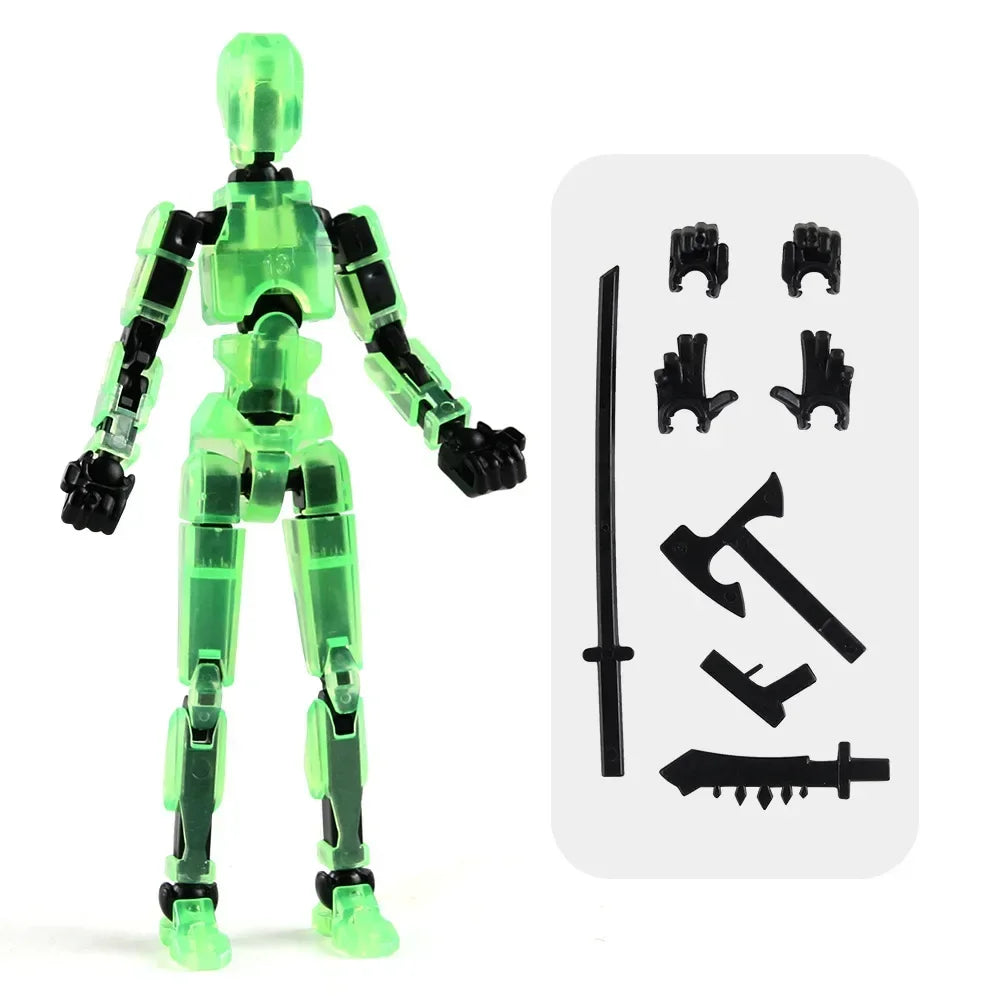 13-Joint Movable Robot Action Figure 3D Printed DIY Toy