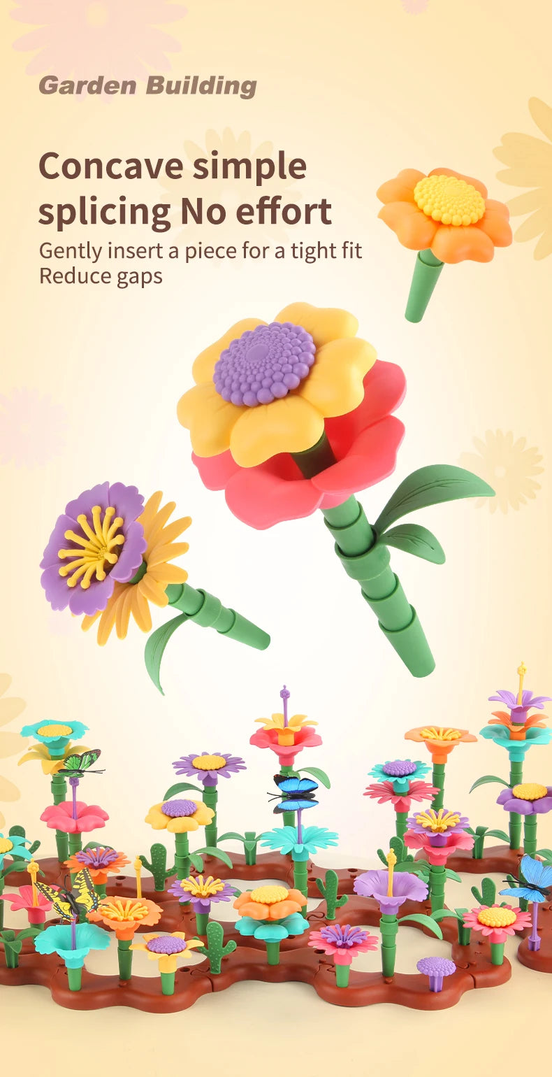 STEM Flower Garden Building Toy 54/144/224PCS